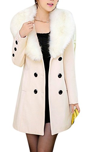 Youtobin Women's New Style Winter Dress-Coats Slim Long Woolen Pea Coat