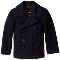 Alpha Industries Little Boys' Classic USN Pea Coat