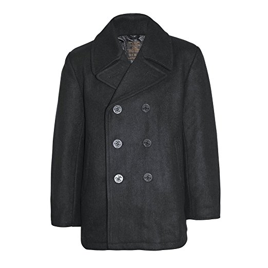 Mil-Tec US Navy Pea Coat Black