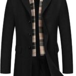 COOFANDY Men's Wool Blend Coat