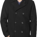 Nautica Men's Classic Double Breasted Peacoat