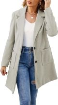 ECOWISH Women Coat Trench Jacket