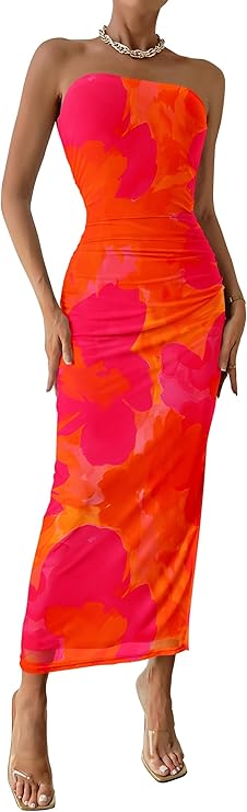 PRETTYGARDEN Womens Summer Maxi Bodycon Dresses
